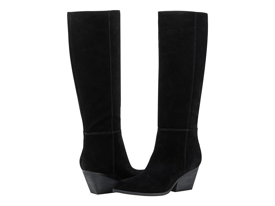 Womens Challi 50MM Suede Low-Heel Tall Boots Product Image