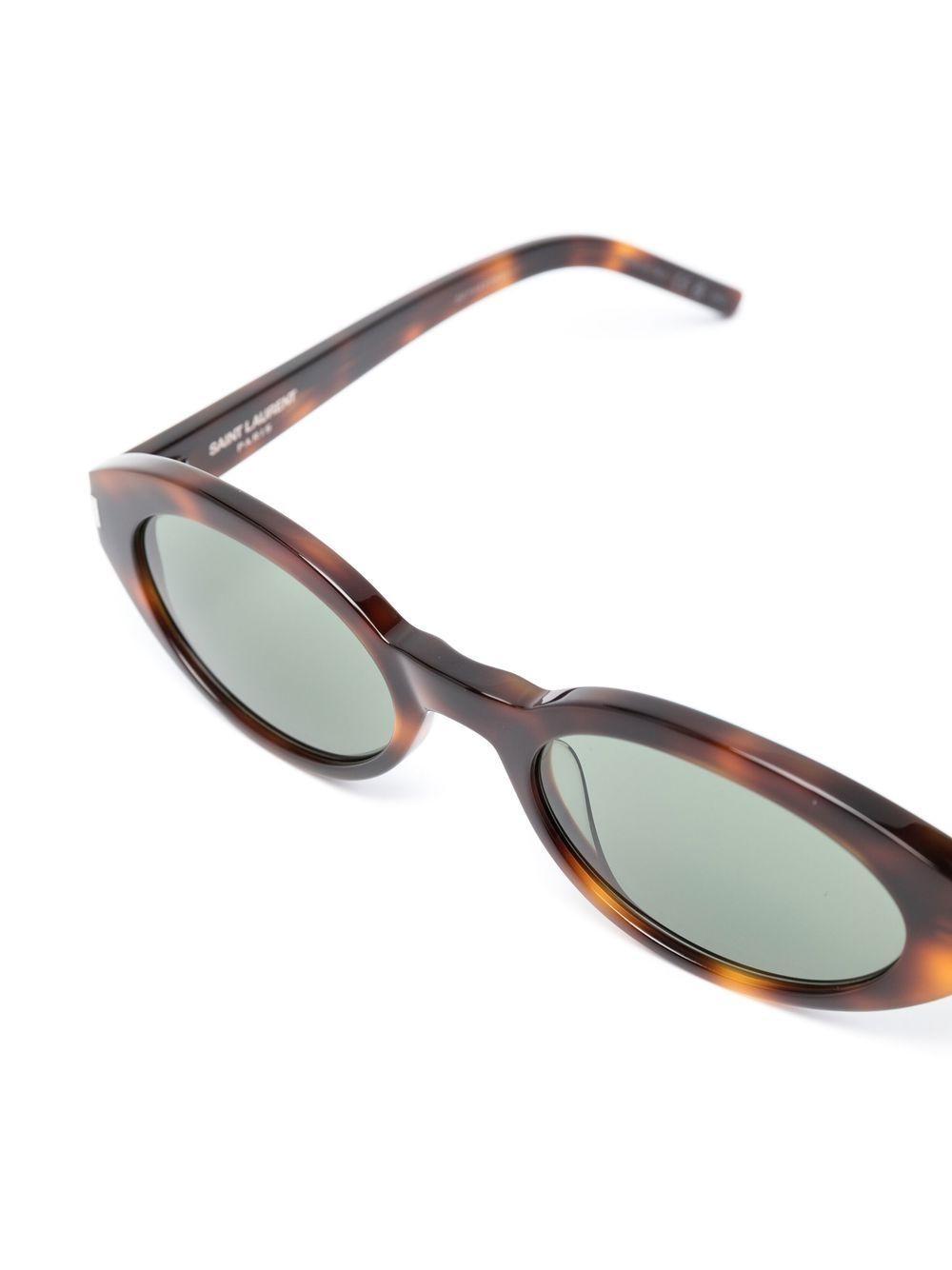 oval-frame tortoiseshell-effect sunglasses Product Image