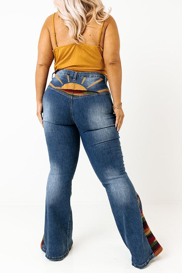 The Amy Embroidered Flare Curves Product Image