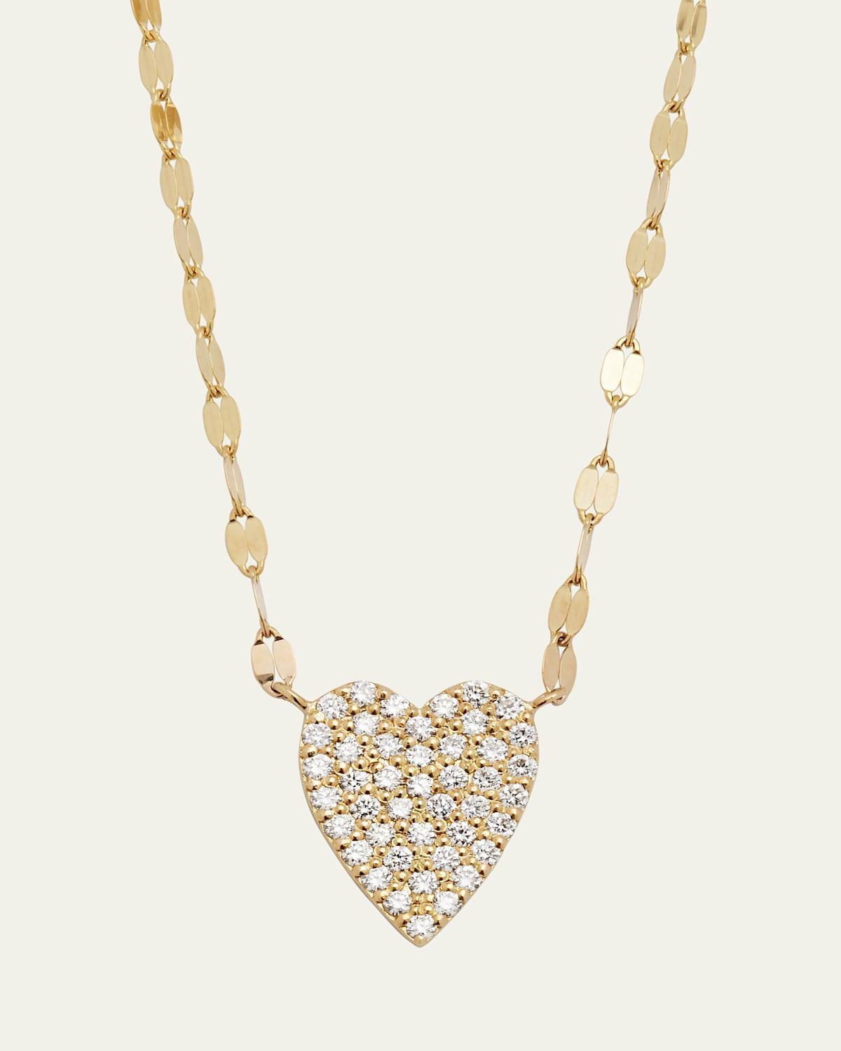 Flawless Small Diamond Heart Pendant Necklace Product Image