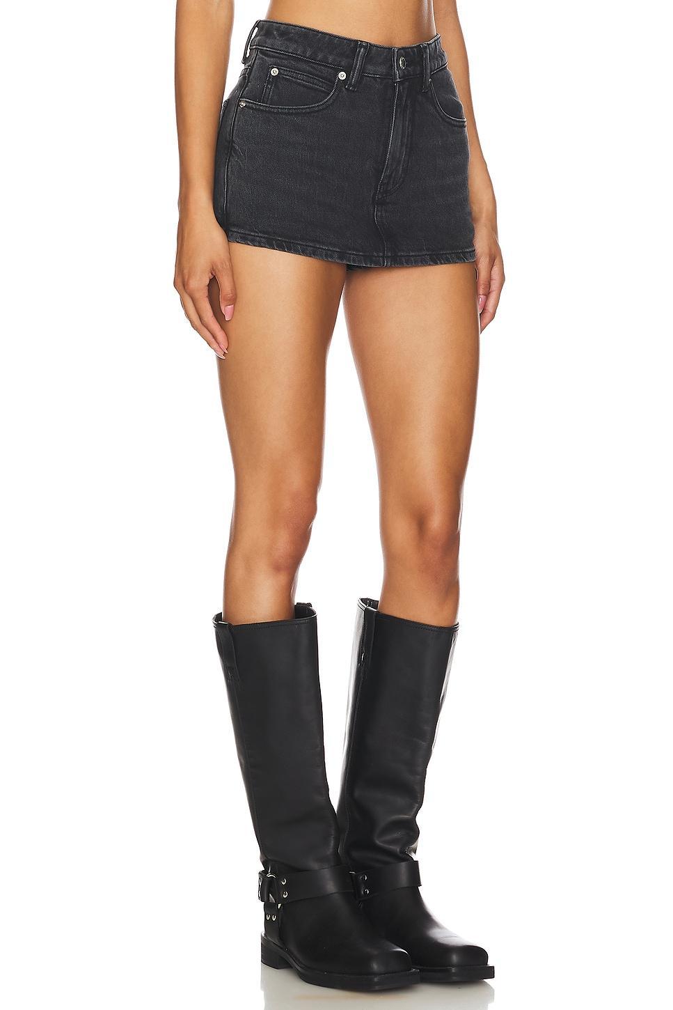 Mid Rise Stretch Skort Alexander Wang Product Image