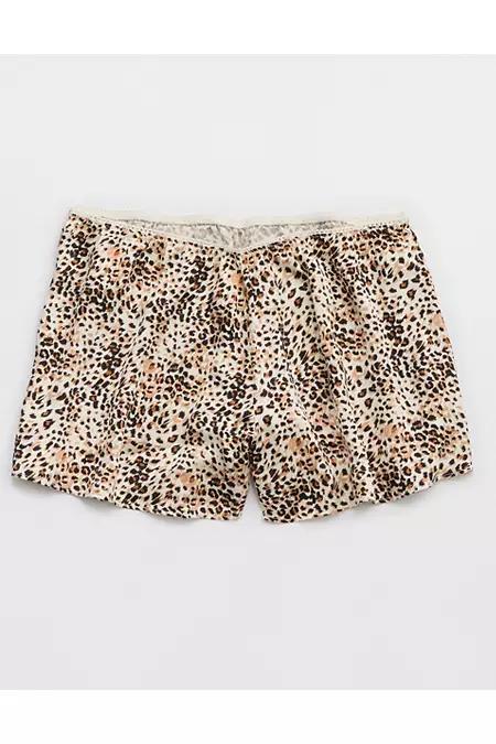 Aerie Off-Duty Satin Flirty Boxer Women's Product Image