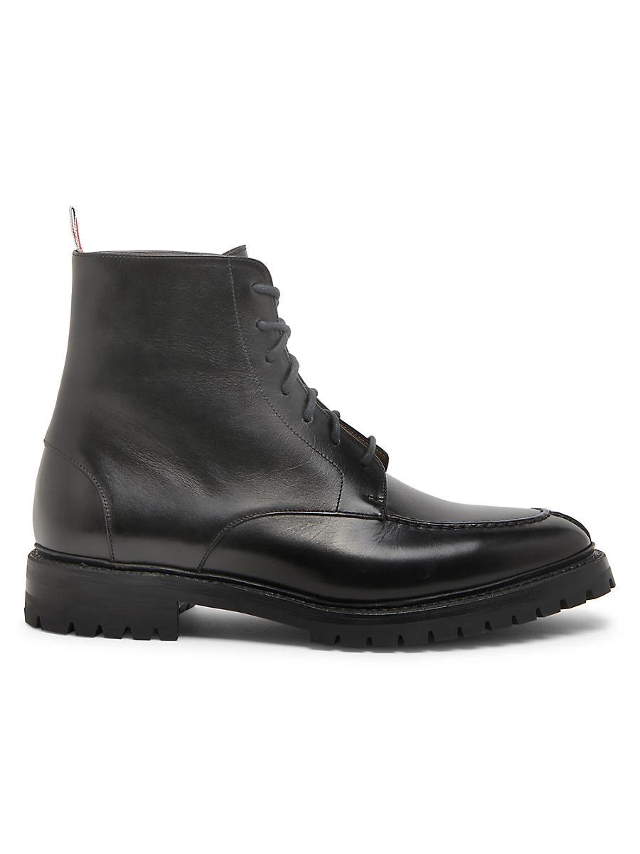 Mens Apron-Stitch Leather Ankle Boots Product Image