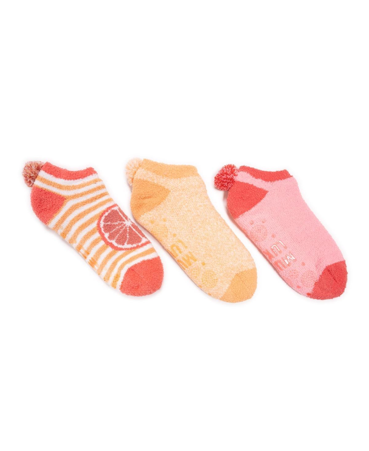 Muk Luks Womens Set of 3 Cozy Fruit Footies Product Image