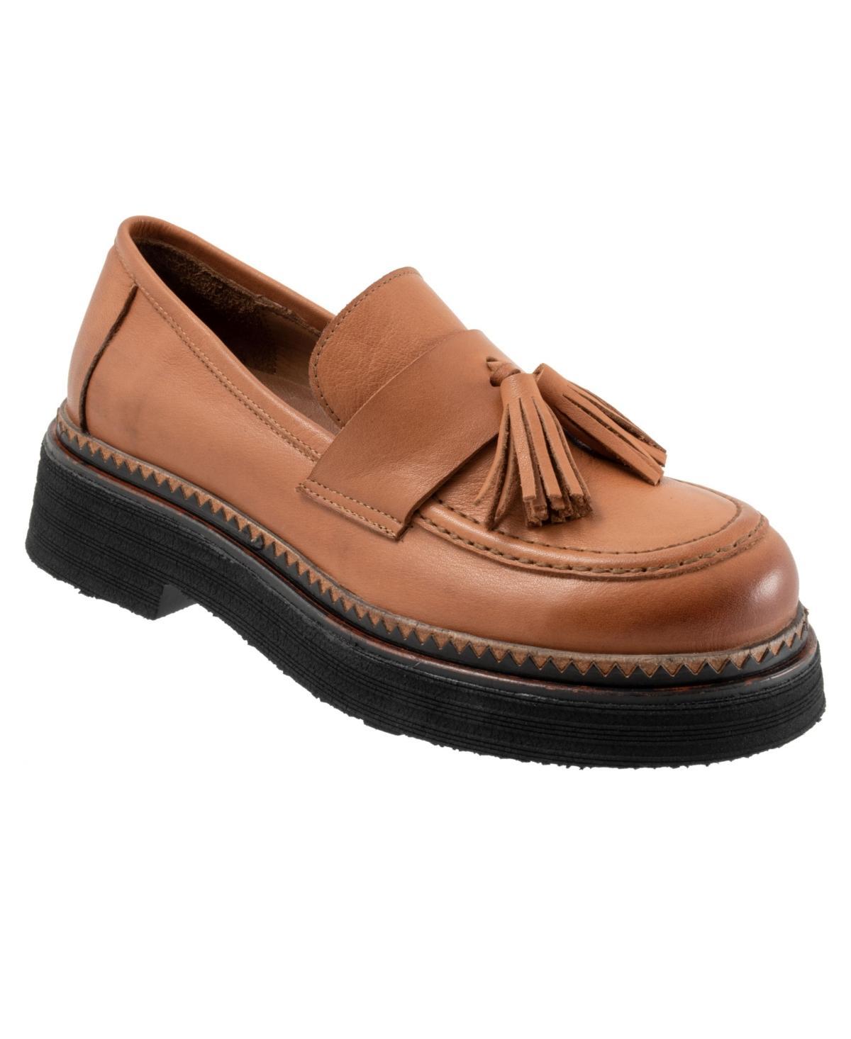 Bueno Gillian Leather Tassel Platform Loafers Product Image