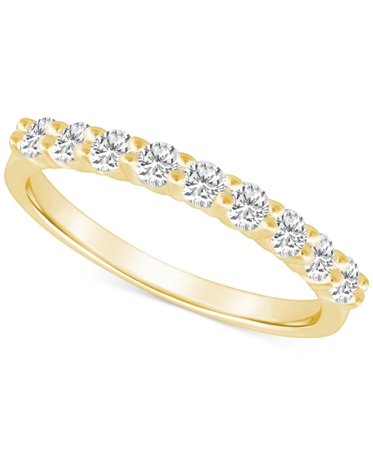 Alyson Layne 14k Gold 1/2 Carat T.W. Diamond 9-Stone Wedding Band, Womens Yellow Product Image