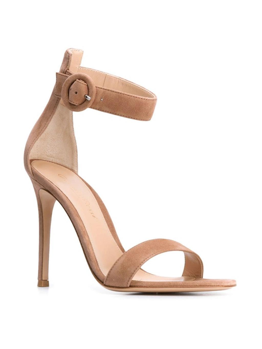 GIANVITO ROSSI Portofino 105 Sandals In Praline Product Image