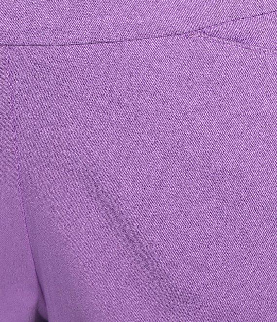 Allison Daley Lattice Hem Pull-On Straight Leg Cropped Pants Product Image