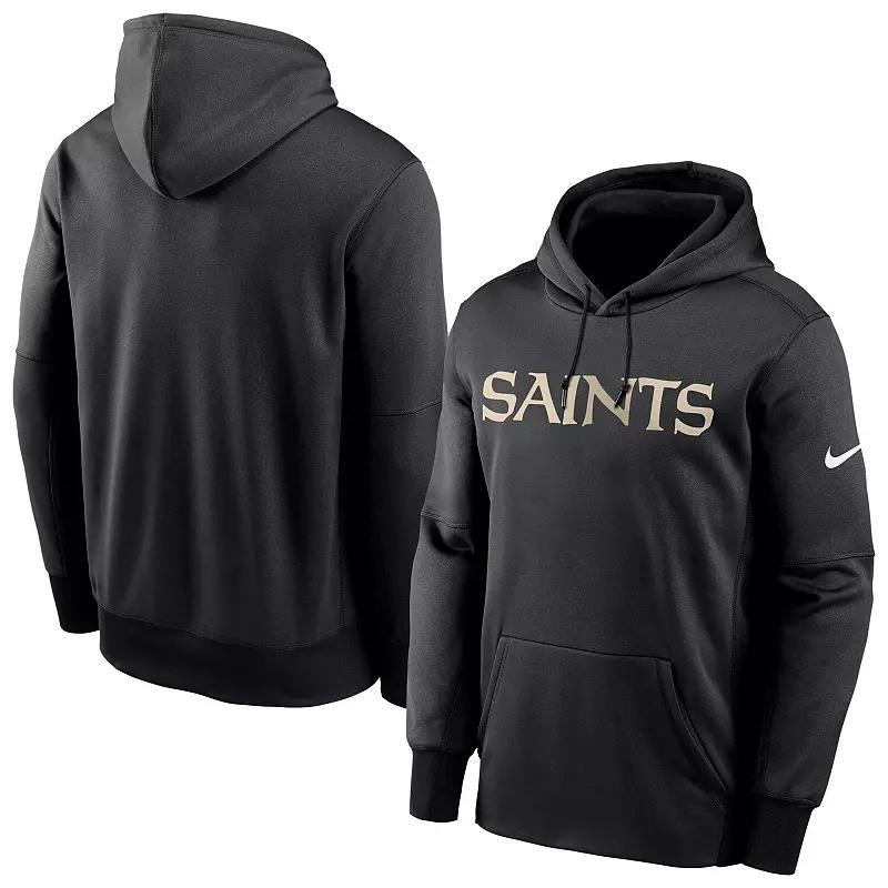 Men's New Orleans Saints Icon Menâs Nike Therma NFL Pullover Hoodie Product Image