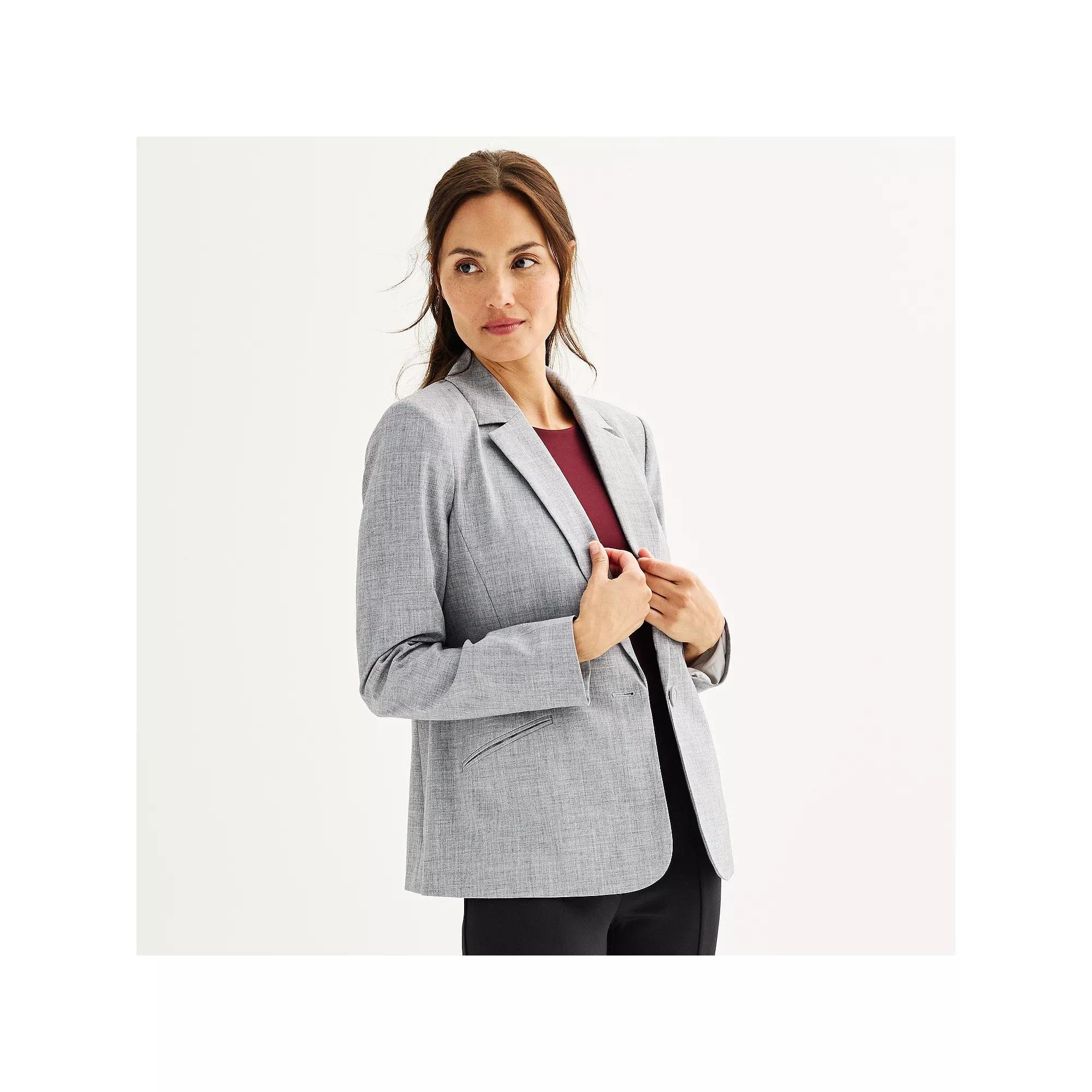 Women's Nine West Classic Single Button Blazer,  Product Image