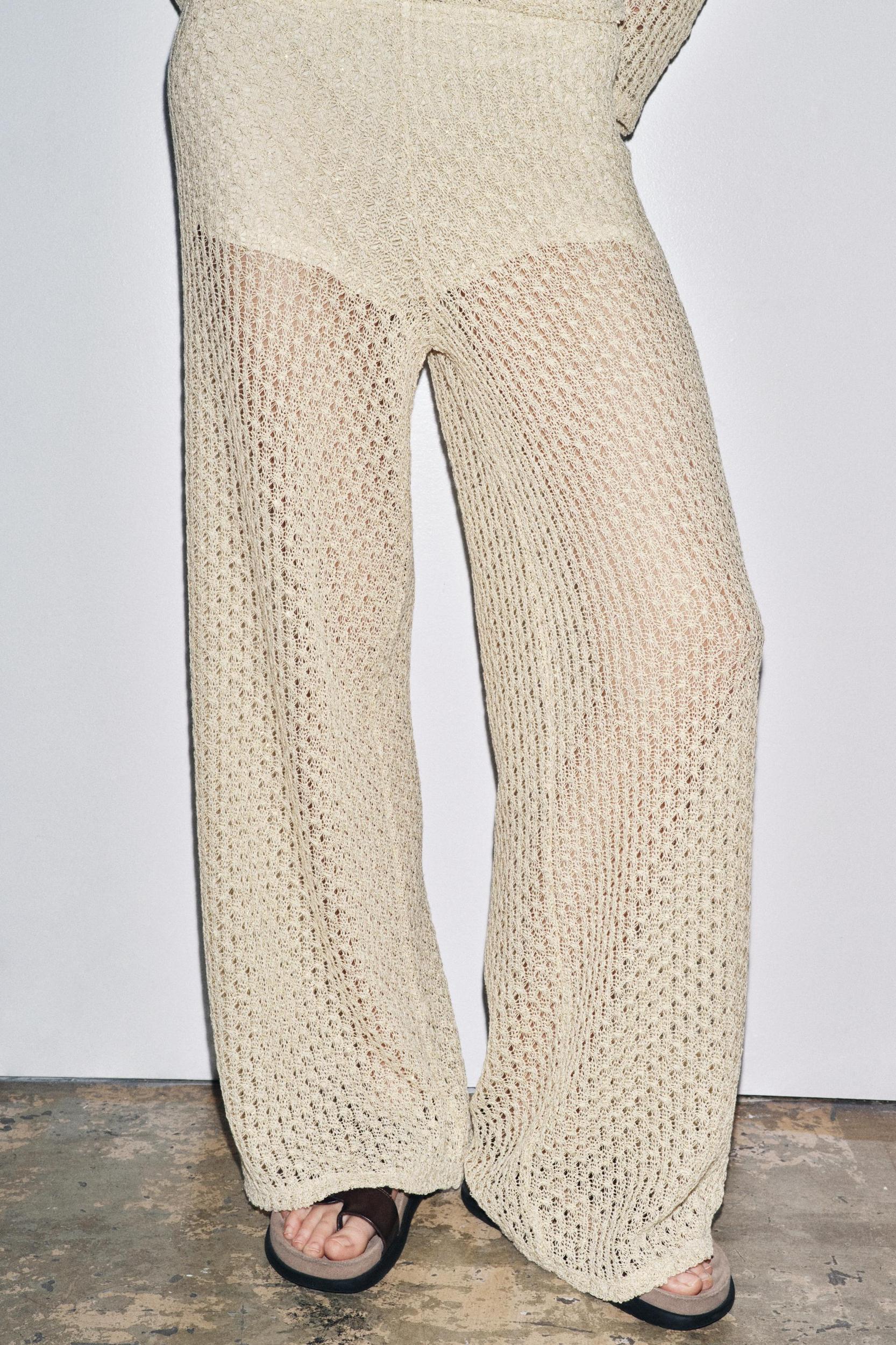 METALLIC THREAD PANTS Product Image
