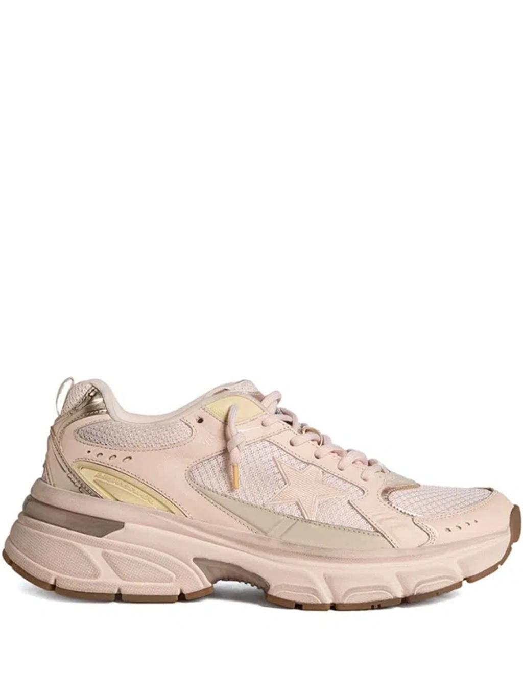 GOLDEN GOOSE Lightstar Leather Sneakers In Pink Product Image