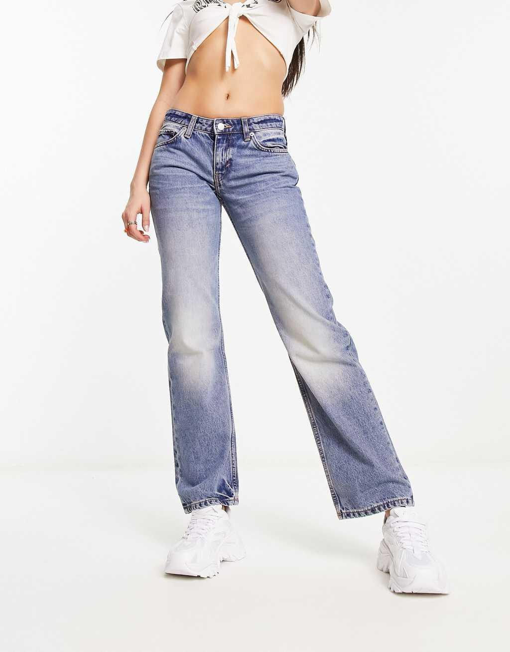 Weekday Arrow low rise straight leg jeans Product Image