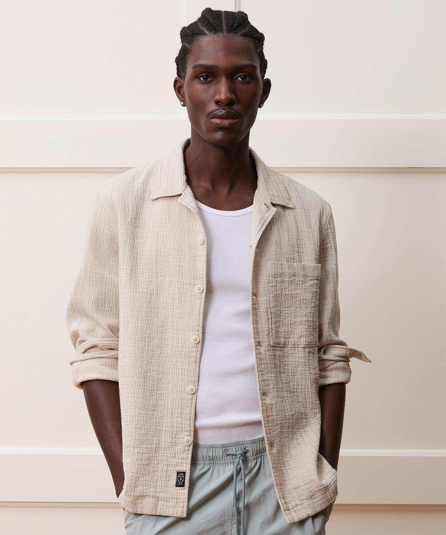 Cotton Double Cloth Gauze Overshirt Product Image