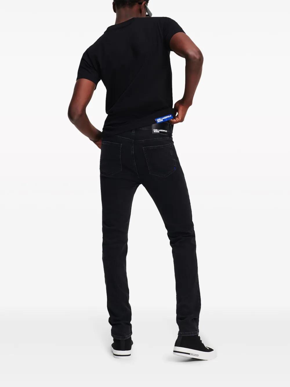 logo-appliqué skinny jeans  Product Image