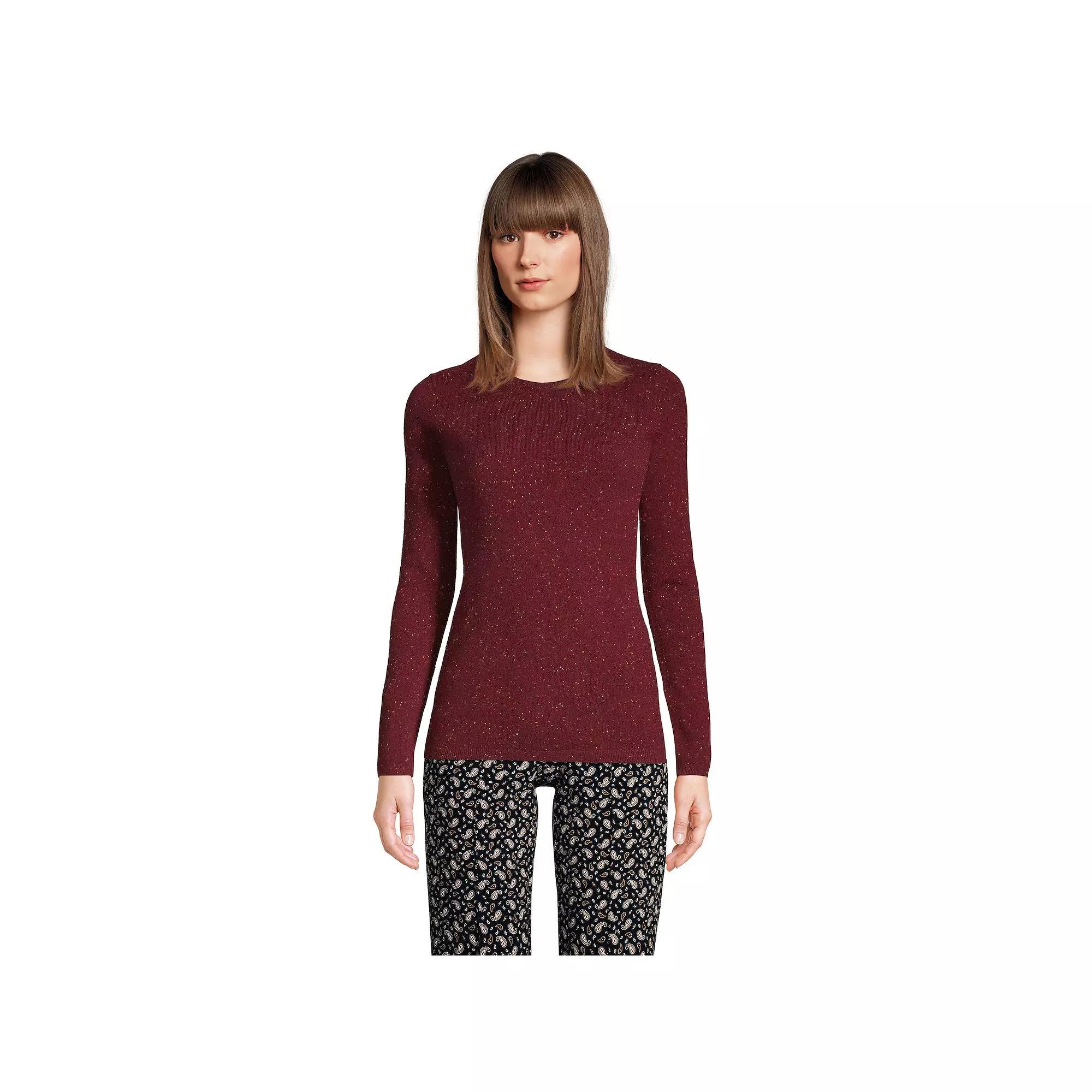 Petite Lands' End Crewneck Cashmere Sweater, Women's,  Product Image