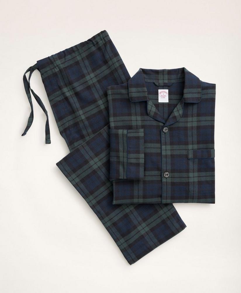 Cotton Flannel Black Watch Pajamas Product Image