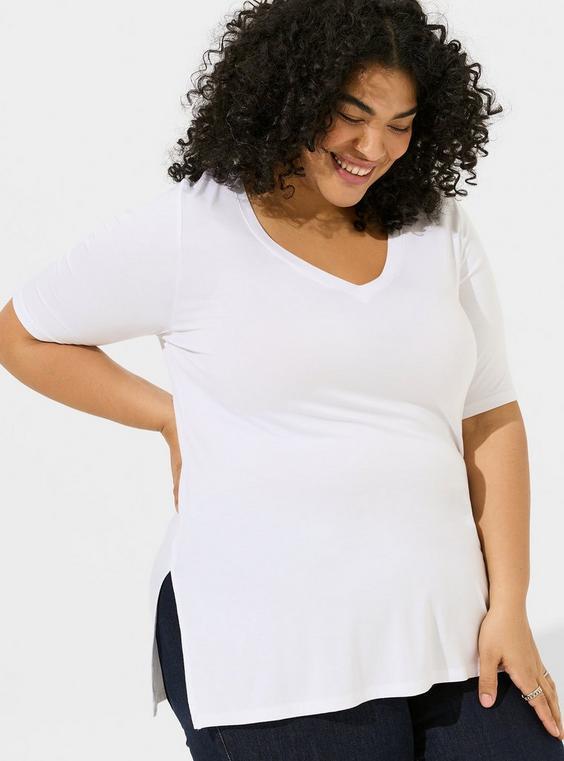 Super Soft V-Neck Tunic Tee Product Image