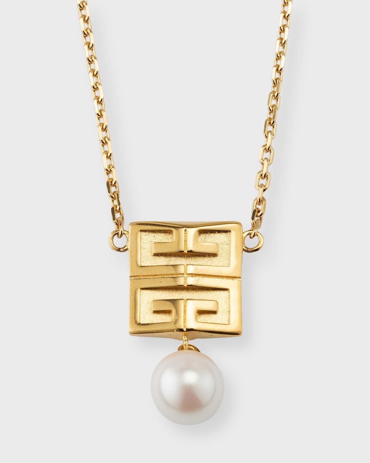 Womens 4G Necklace In Metal With Pearl Product Image