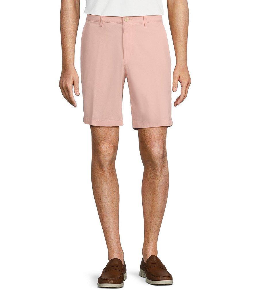 The Cloud Collection 9#double; Flat Front Washed Chino Shorts Product Image