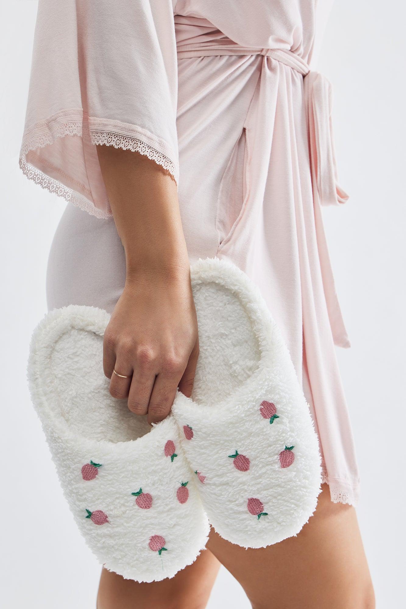 Sweet As Can Be Slippers - Ivory Product Image