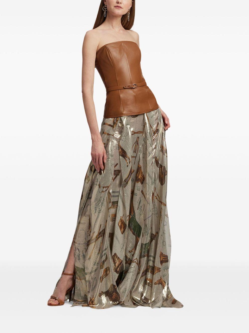 buckle-detail strapless top Product Image