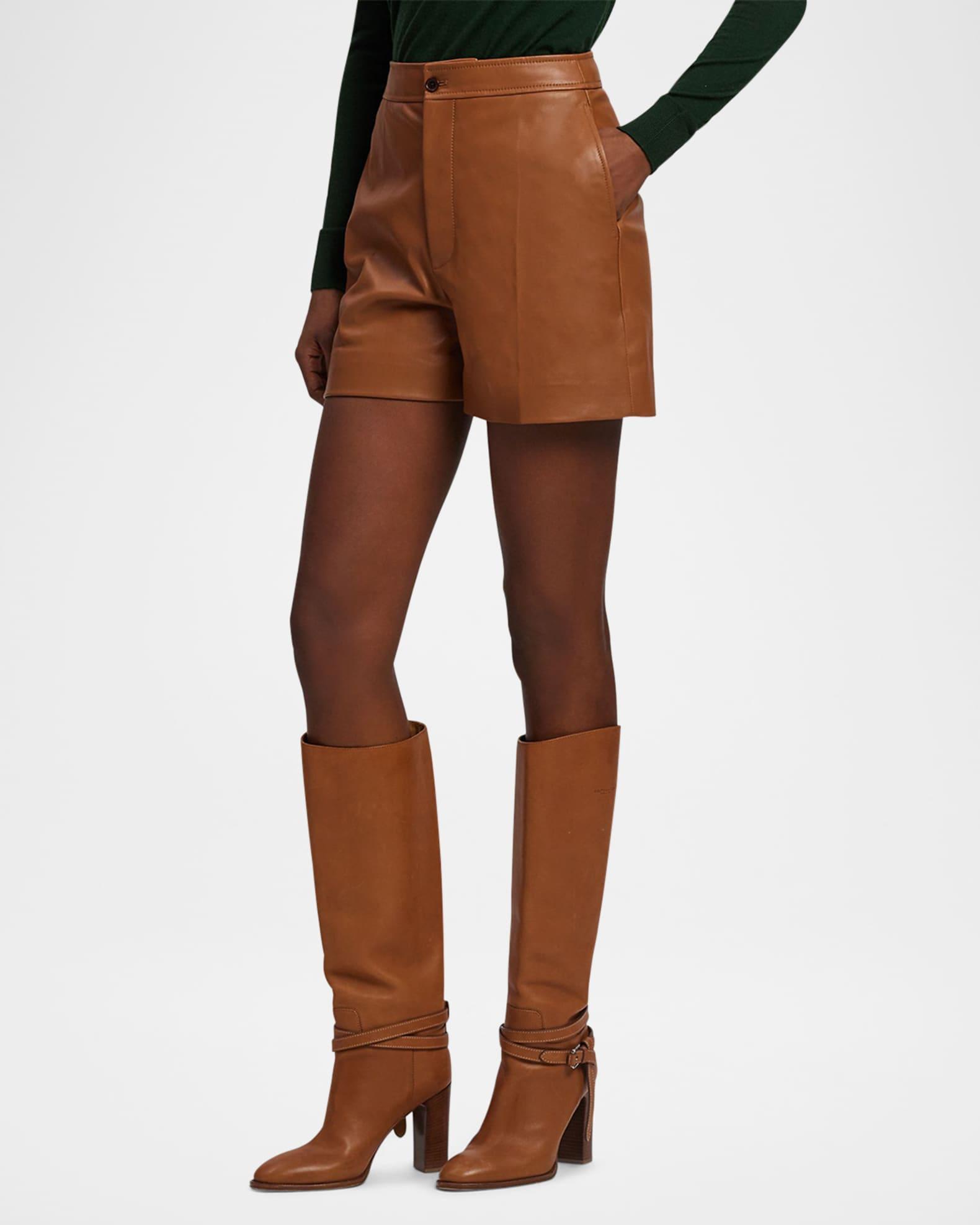 Josselyn Leather Shorts Product Image