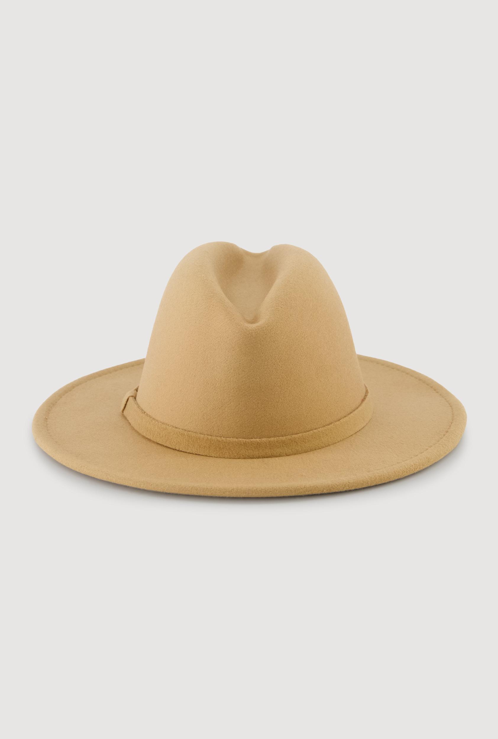 Stylish Faux Suede Panama Hat Female Product Image