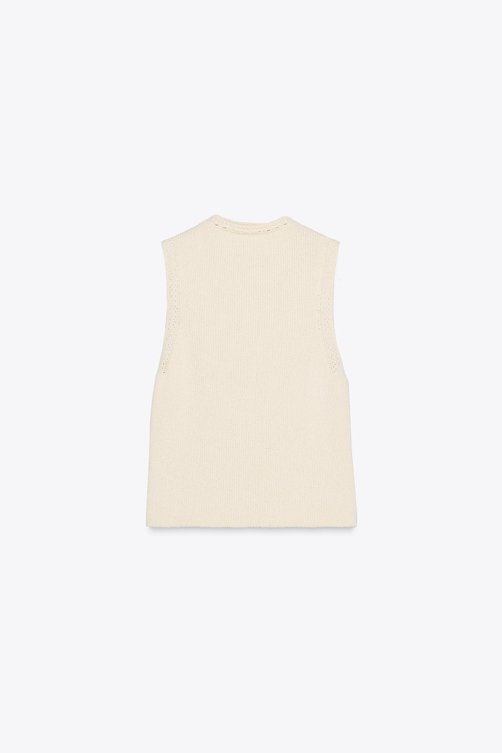 GOLD BUTTON KNIT TOP Product Image