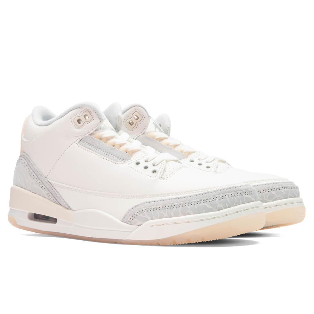 Air Jordan 3 Retro Craft - Ivory/Grey Mist/Cream Male Product Image