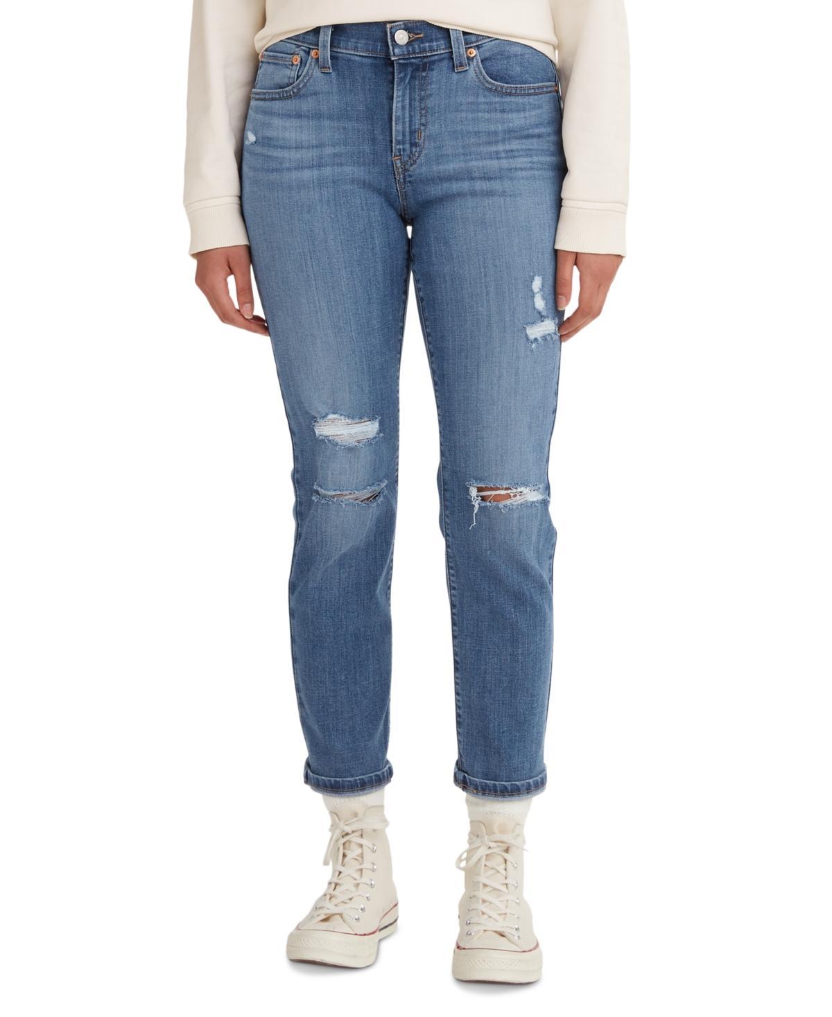 Womens Levis Boyfriend Jeans Blue Layer Product Image