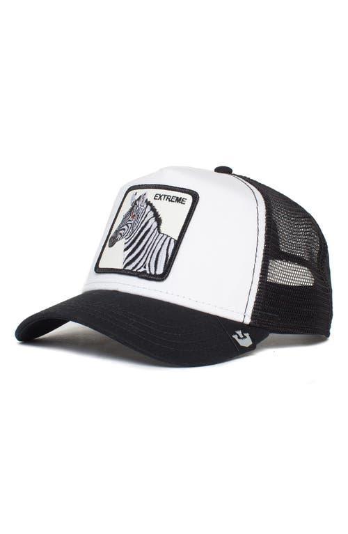 Mens Goorin Bros. White Exxxtreme Curved Trucker Adjustable Hat Product Image