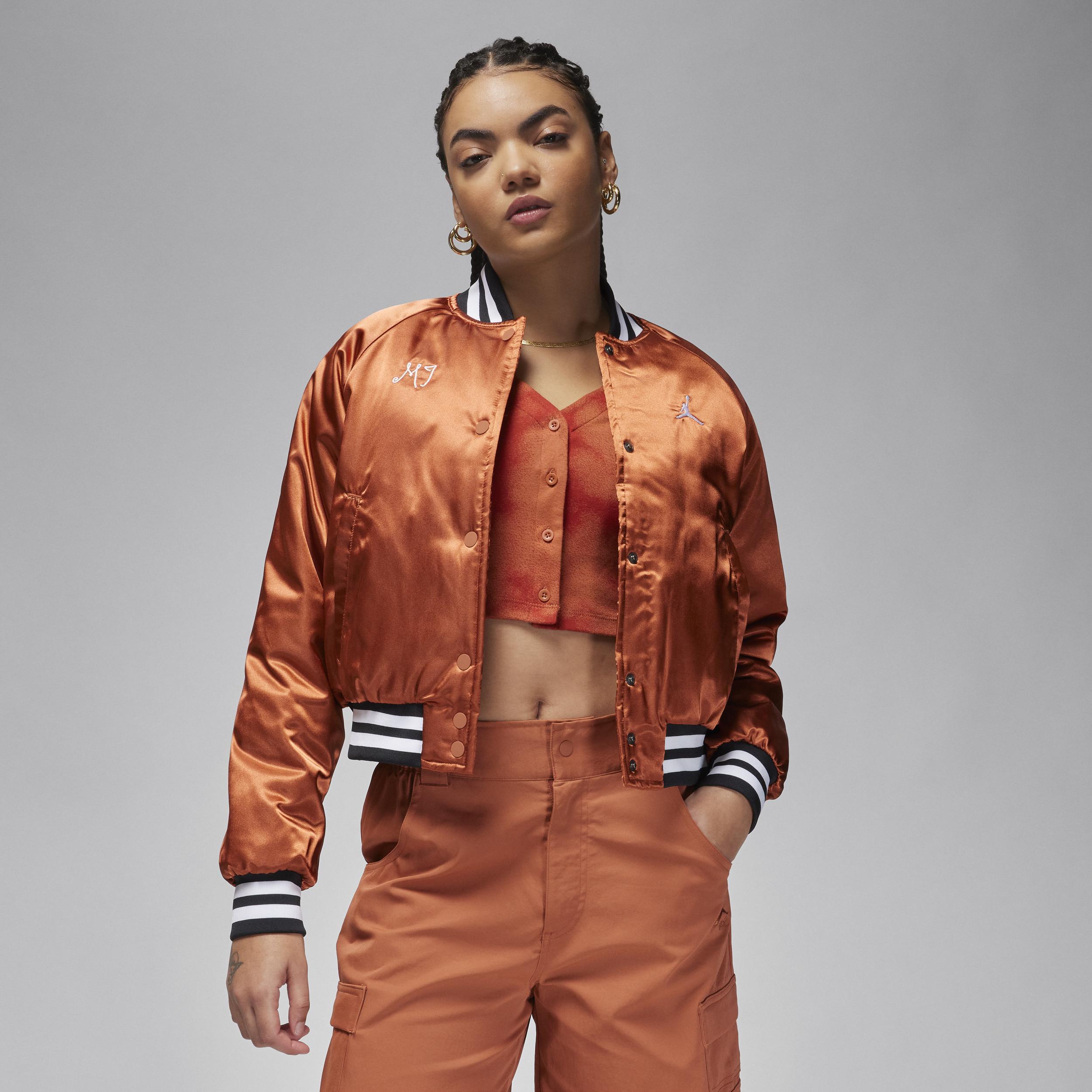 Jordan Womens Jordan Varsity Jacket - Womens Dusty Peach Product Image