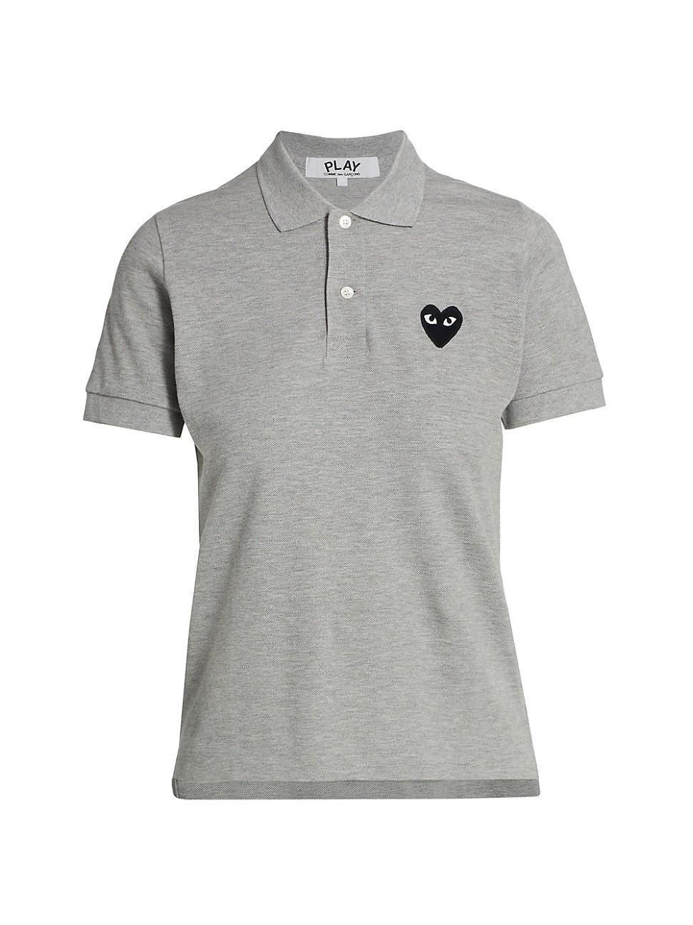 Womens Embroidered Heart Polo Product Image
