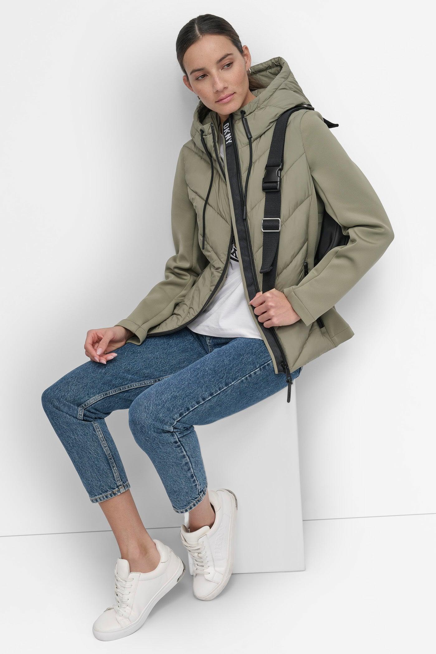 MIXED MEDIA LIGHT WEIGHT PUFFER Product Image