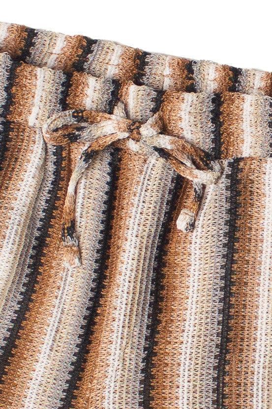 Crochet Stripe Shorts Product Image