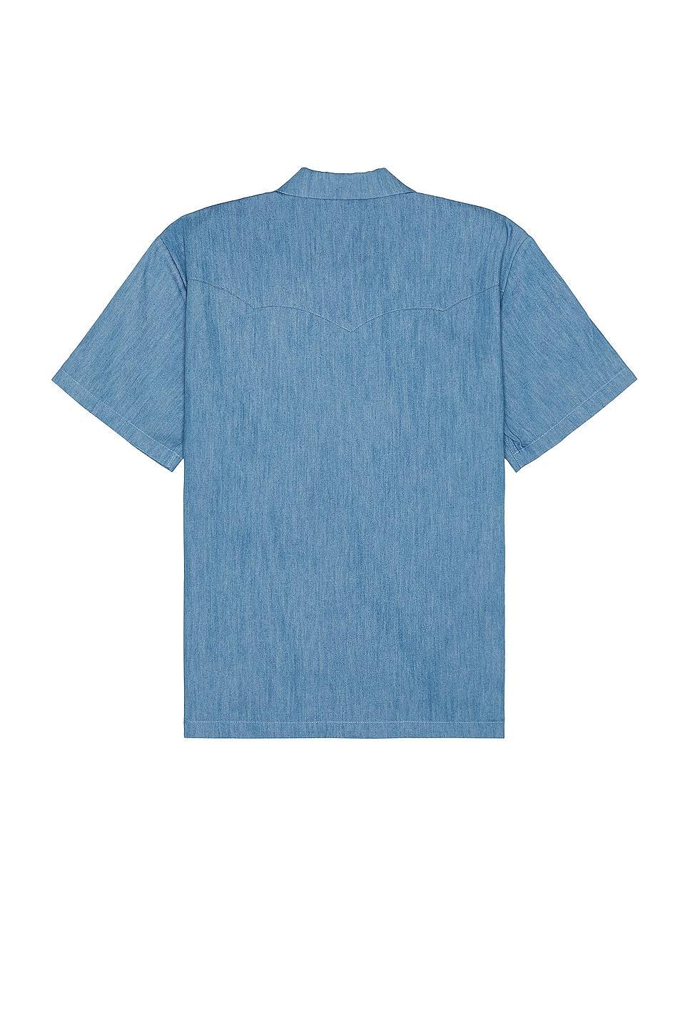 DOUBLE RAINBOUU West Coast Shirt in Blue Product Image