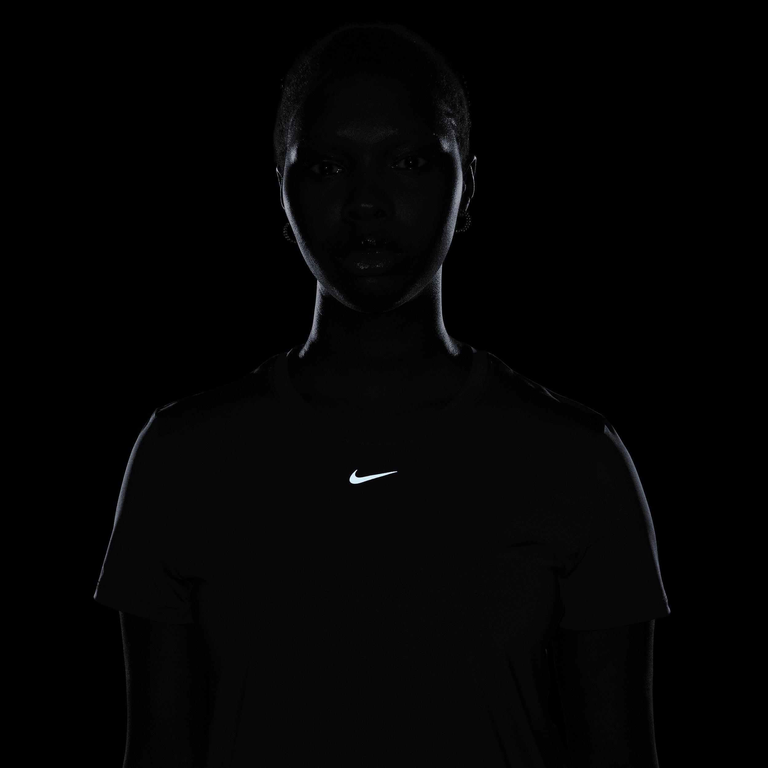 Nike Womens Nike One Classic DF SS Top - Womens Armory Navy/Black Product Image