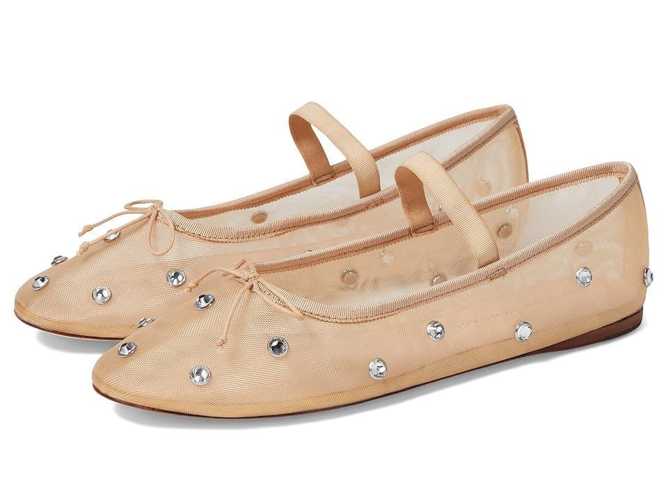 Womens Leonie Crystal Mesh Ballet Flats Product Image