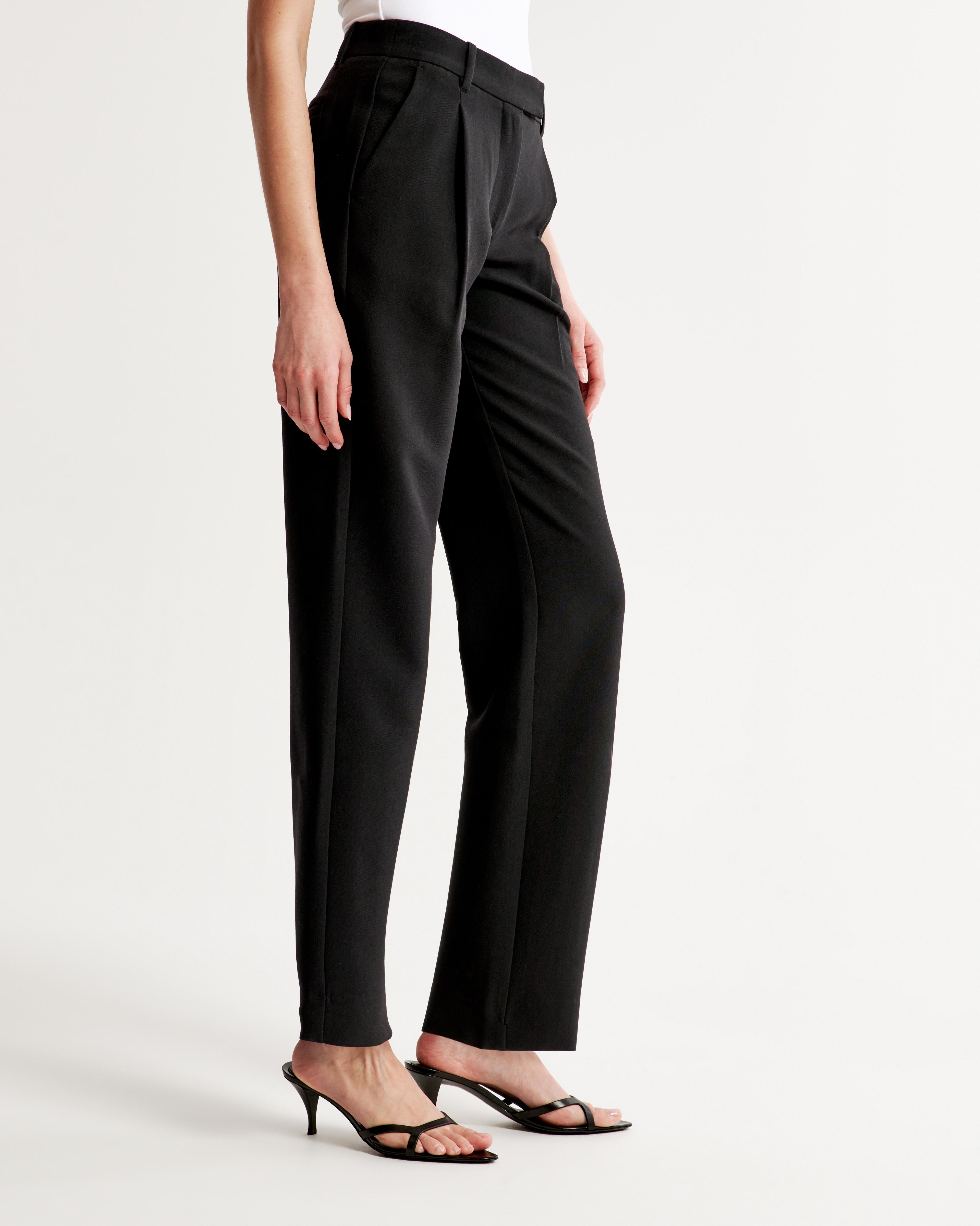 Mid Rise Tailored Straight Pant Product Image