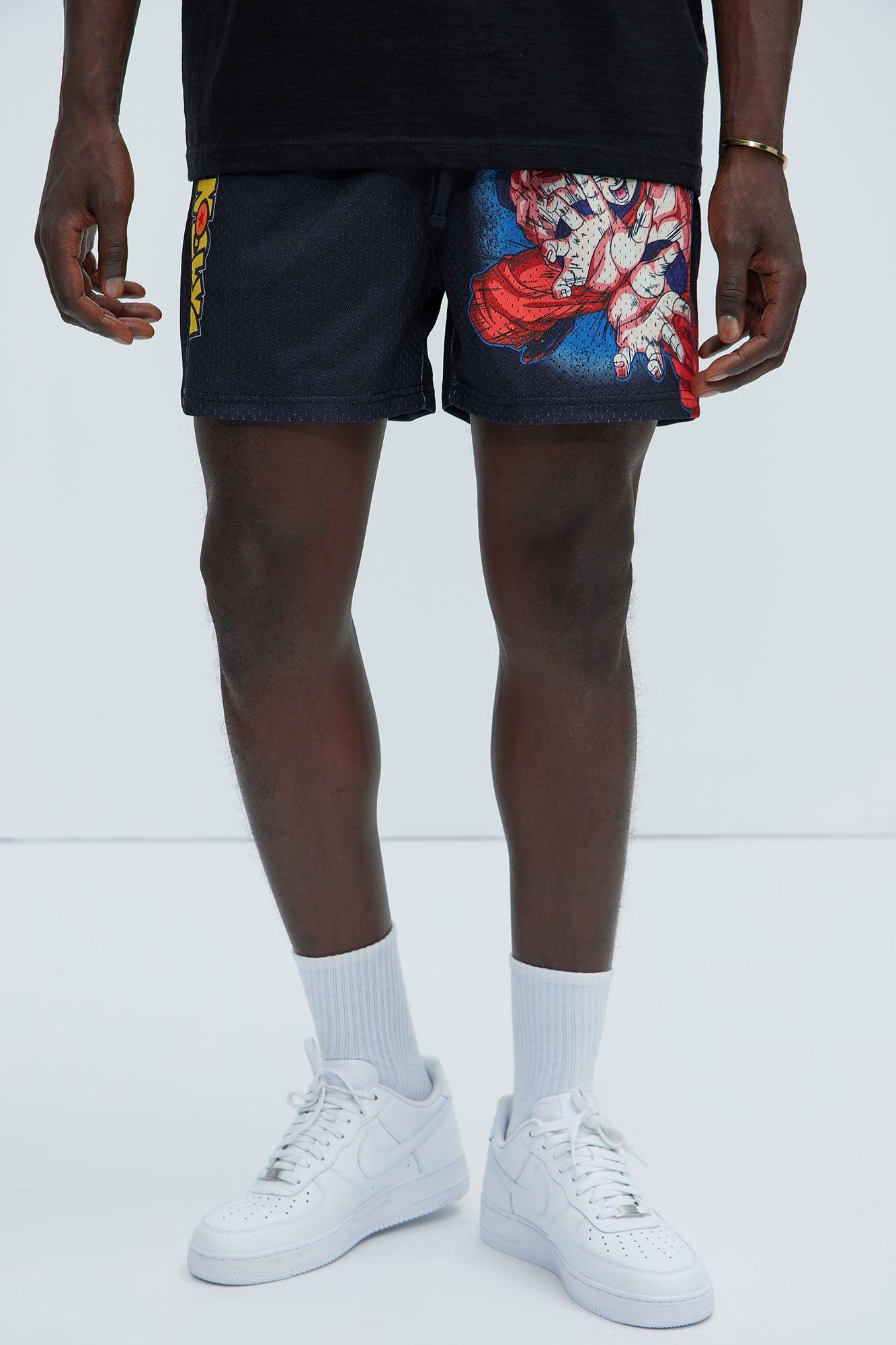 Dragon Ball Z Kamehameha Mesh Shorts - Black Product Image