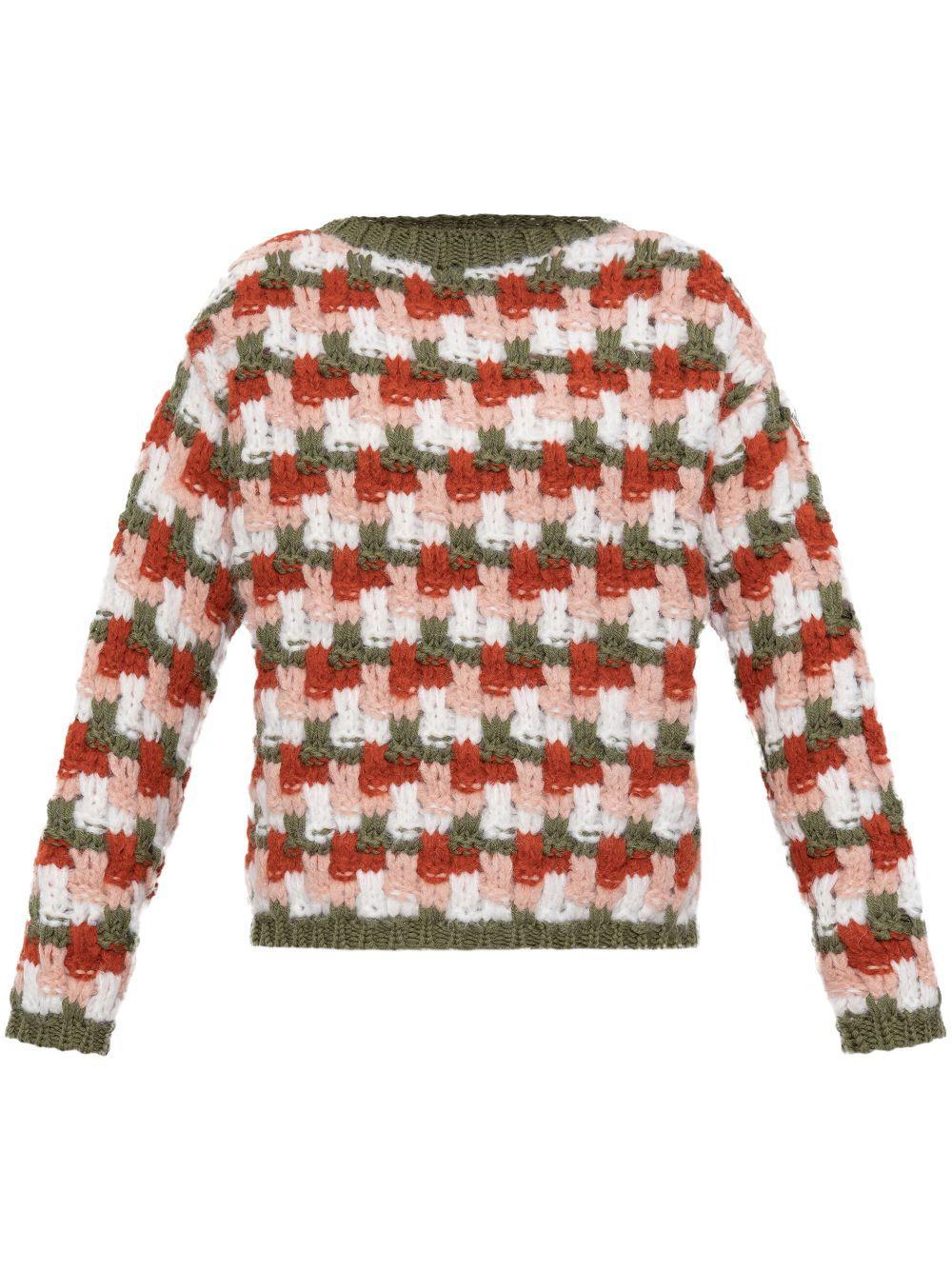 MONCLER Grenoble Crewneck Knitted Jumper In Multi Product Image