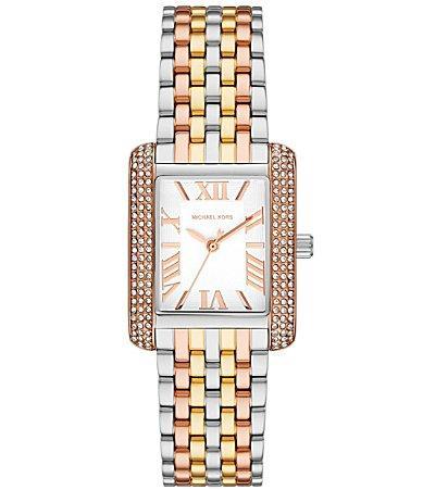 Michael Kors Womens Emery Three-Hand Gold Tone Stainless Steel Bracelet Watch Product Image