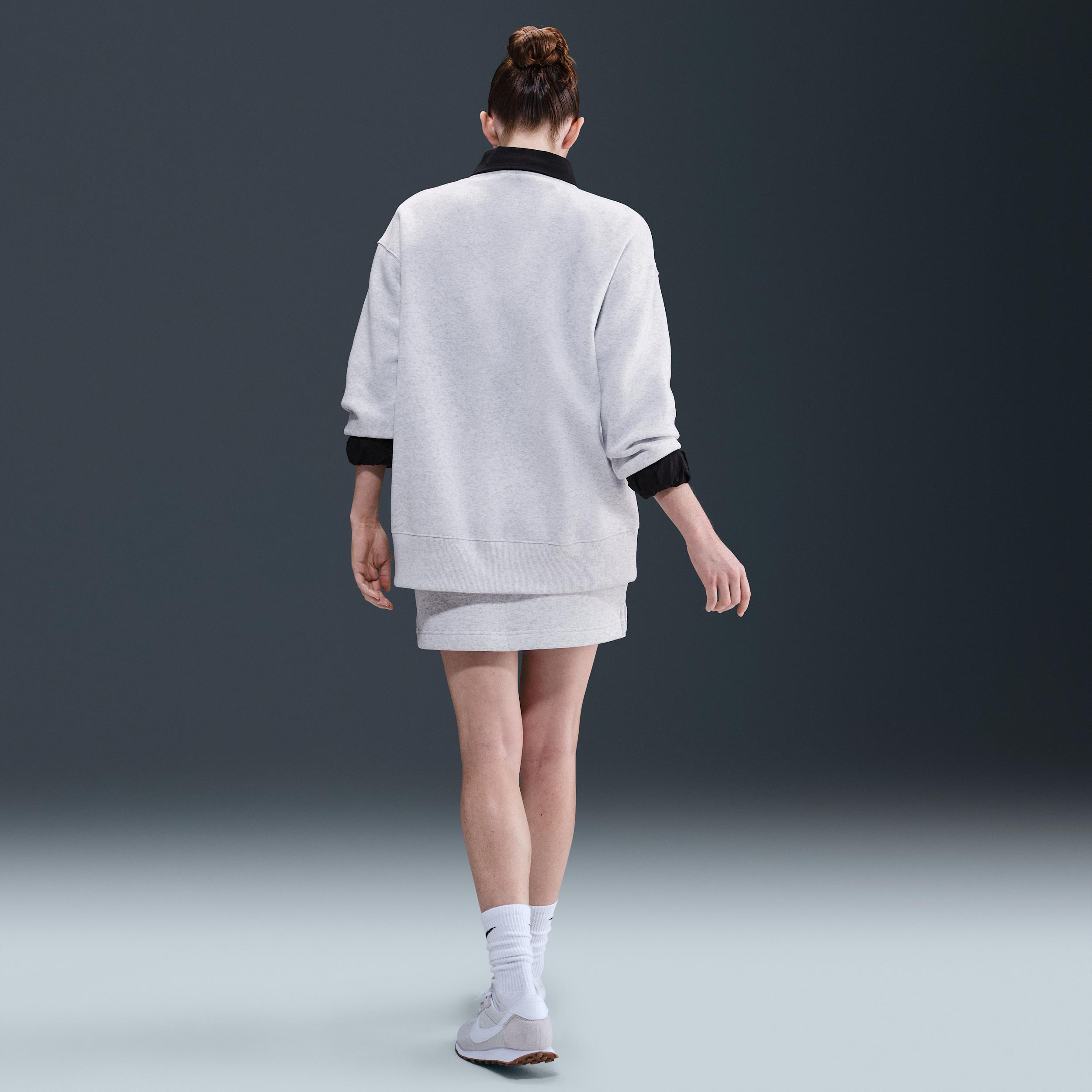 Womens Nike Sportswear Phoenix Fleece Oversized Crew-Neck Sweatshirt | FZ4270-051 Product Image