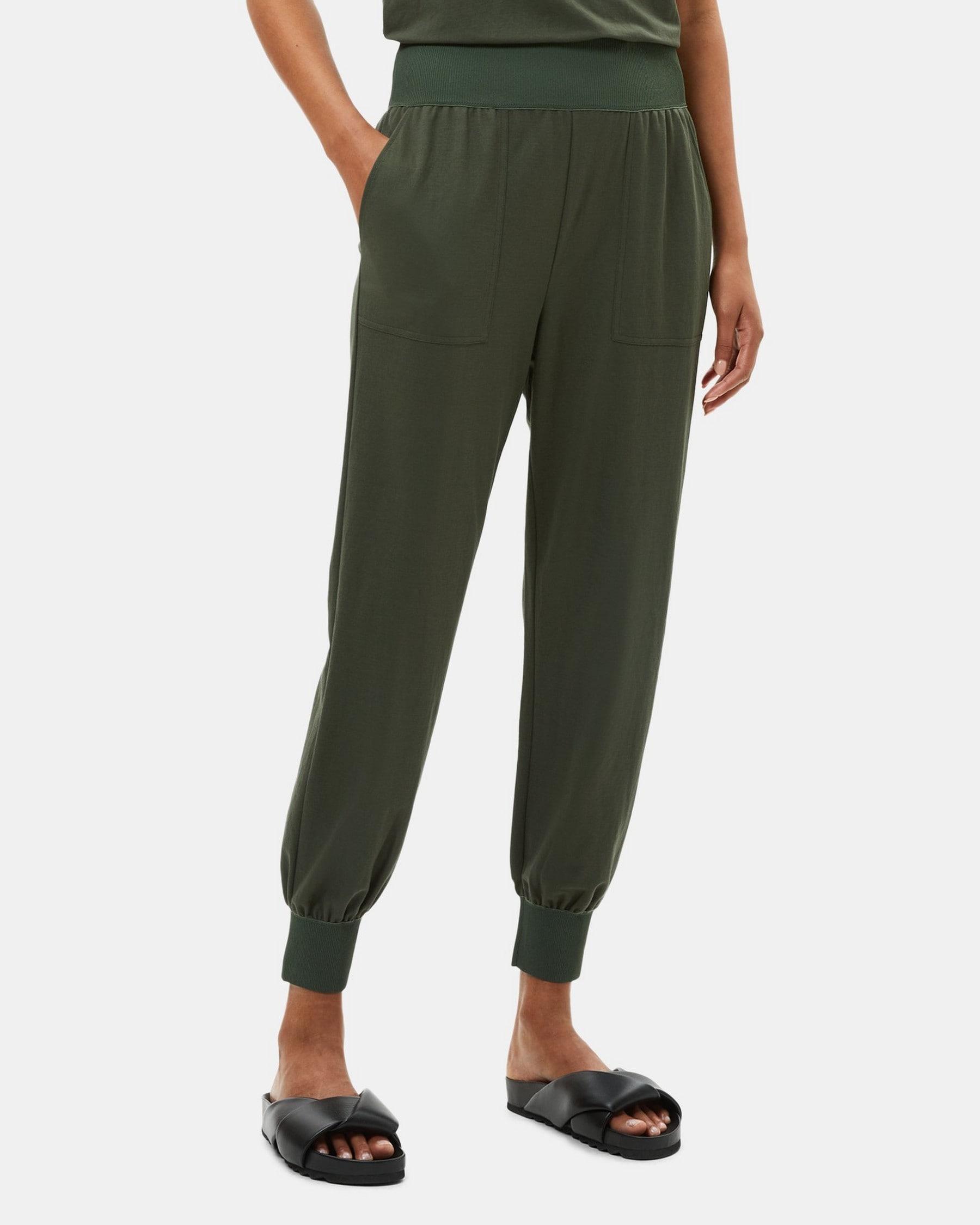 Jogger Pant in Drapey Piqué Product Image