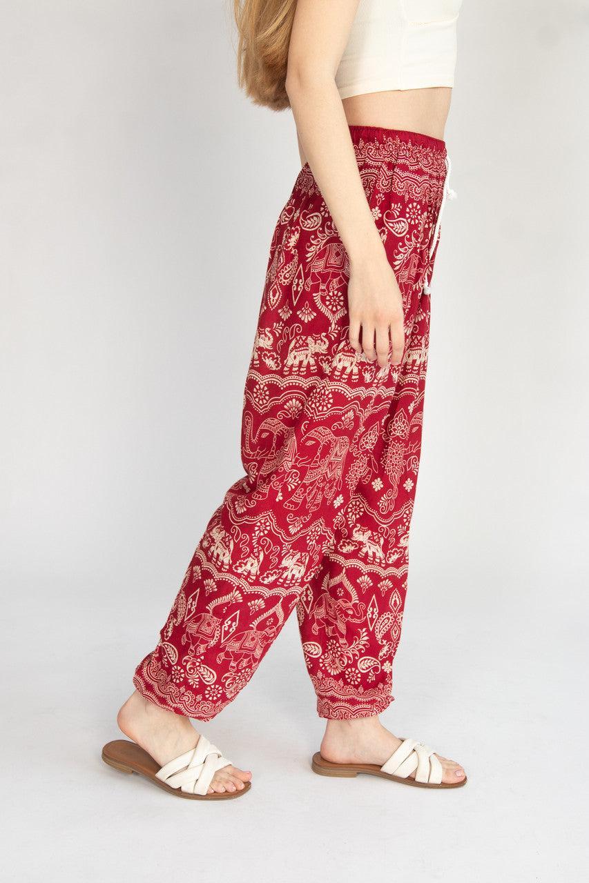 Elephant Drawstring Pants Product Image