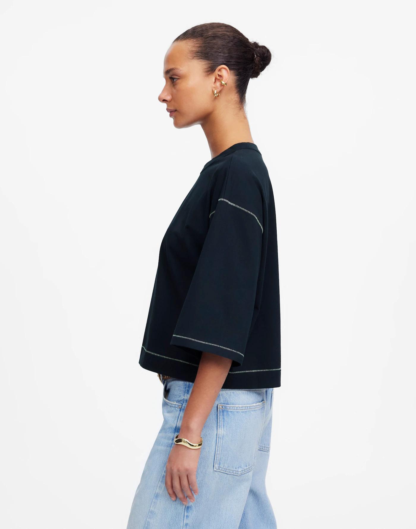 Wide-Sleeve Boxy Tee Product Image
