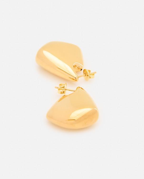 BOTTEGA VENETA Fin Small Earrings In Gold Product Image