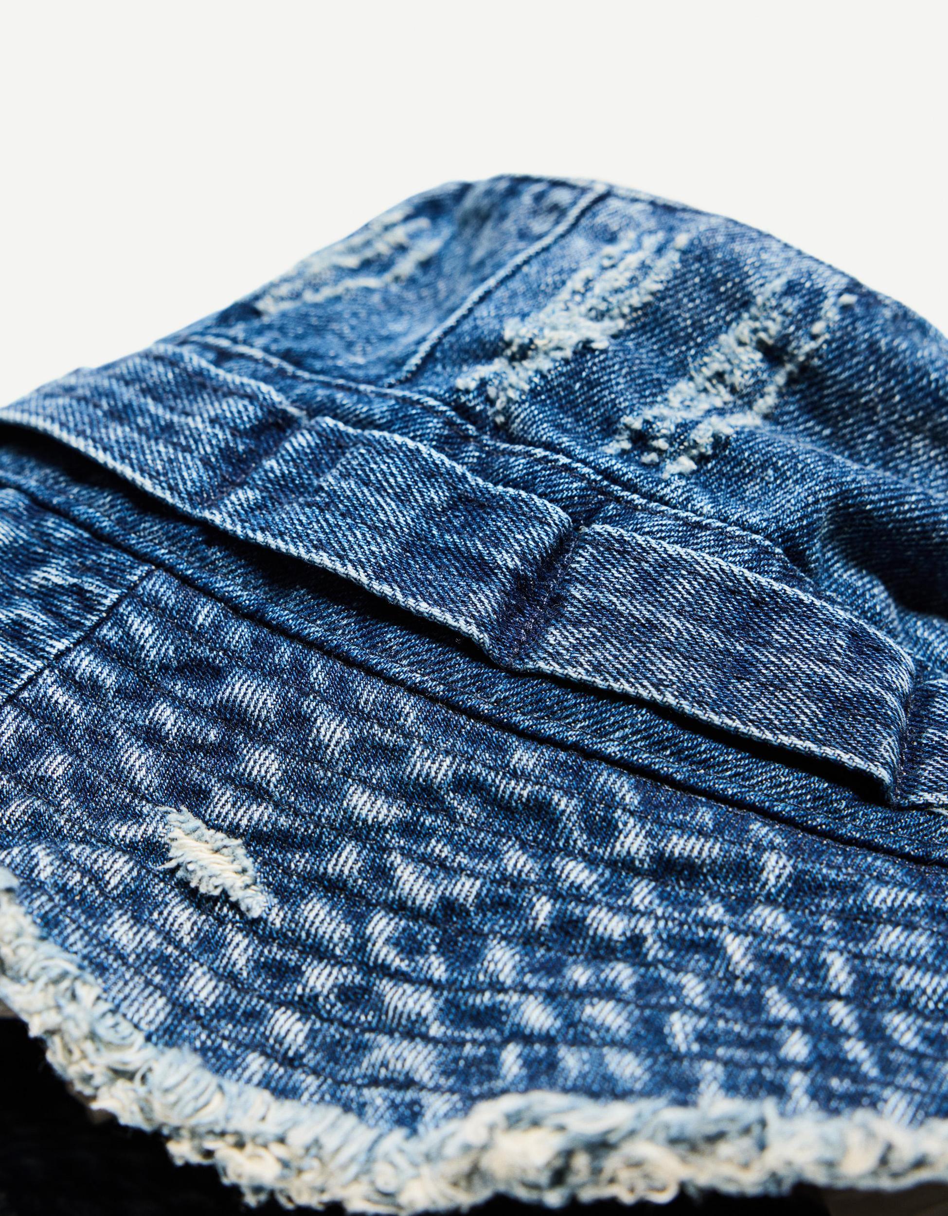 Faded denim bucket hat Product Image