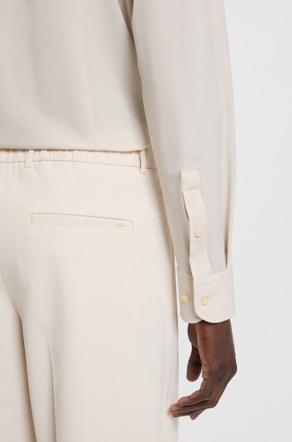 Printed slim-fit shirt in performance-stretch fabric Product Image